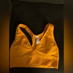 PINK Victoria's Secret Orange Sports Bra